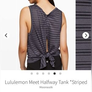 Lululemon Meet Halfway Tank Tripped Moonwalk Small 4